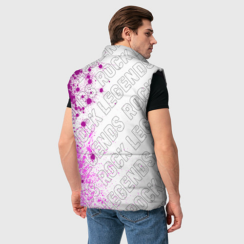 Мужской жилет Placebo rock legends: по-вертикали / 3D-Черный – фото 4