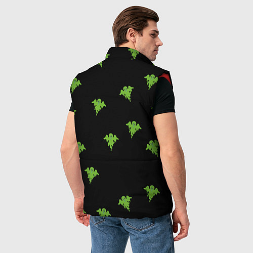 Мужской жилет Кислотные призраки / 3D-Красный – фото 4