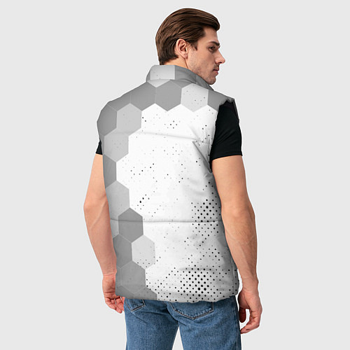 Мужской жилет Rainbow Six glitch на светлом фоне: по-вертикали / 3D-Черный – фото 4