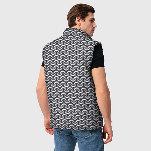 Мужской жилет Кольчуга - доспехи - броня / 3D-Черный – фото 4