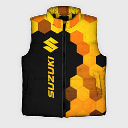 Мужской жилет Suzuki - gold gradient: по-вертикали