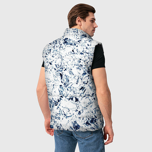 Мужской жилет Паттерн ледяные вершины гор / 3D-Черный – фото 4