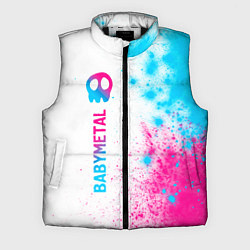 Мужской жилет Babymetal neon gradient style: по-вертикали, цвет: 3D-черный
