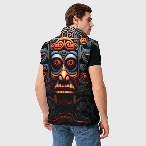 Мужской жилет Арт в этническом стиле / 3D-Светло-серый – фото 4