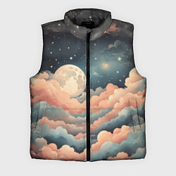 Мужской жилет Сказочное небо, цвет: 3D-черный