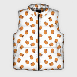 Мужской жилет Мини капибары, цвет: 3D-светло-серый