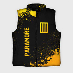 Мужской жилет Paramore - gold gradient вертикально, цвет: 3D-черный