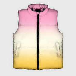 Мужской жилет Розовый бежевый желтый градиент