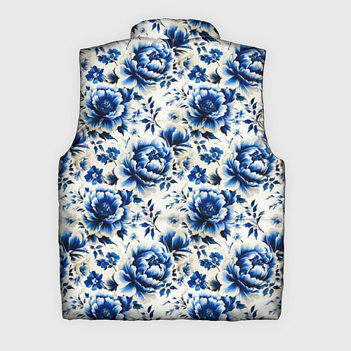 Мужской жилет Гжель узор паттерн / 3D-Светло-серый – фото 2