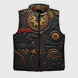 Мужской жилет Абстрактный узор в славянской стилистике, цвет: 3D-красный
