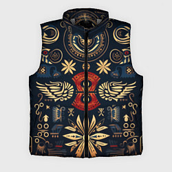 Мужской жилет Узор в славянском стиле, цвет: 3D-светло-серый