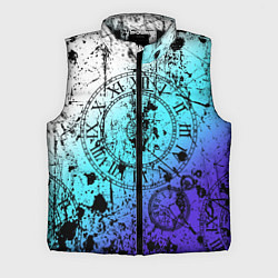Мужской жилет Часы время градиент, цвет: 3D-черный