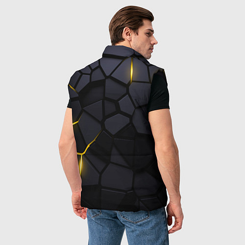 Мужской жилет Hummer - плиты с эффектом свечения / 3D-Черный – фото 4