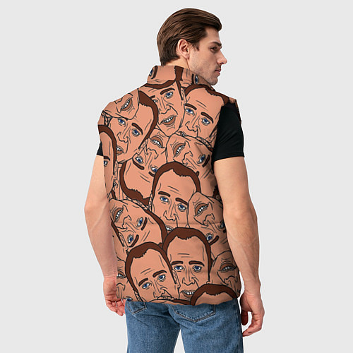 Мужской жилет Николас Кейдж мульт / 3D-Черный – фото 4