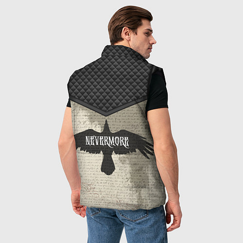 Мужской жилет Ворон-Nevermore / 3D-Черный – фото 4