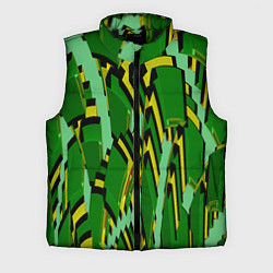 Мужской жилет Зеленая псевдокамуфляжная геометрия