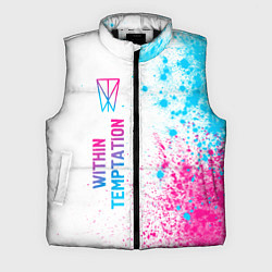 Мужской жилет Within Temptation neon gradient style по-вертикали