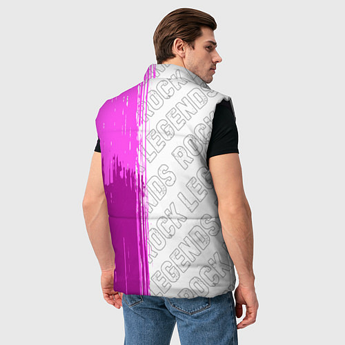 Мужской жилет Burzum rock legends по-вертикали / 3D-Черный – фото 4