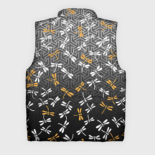 Мужской жилет Стрекозы поверх графики / 3D-Светло-серый – фото 2