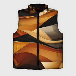 Мужской жилет Желтая и черная абстракция