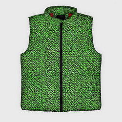 Мужской жилет Чёрные и зелёные мазки