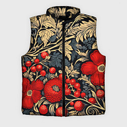 Мужской жилет Новогодние ягодки и узоры