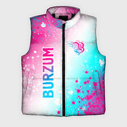 Мужской жилет Burzum neon gradient style вертикально