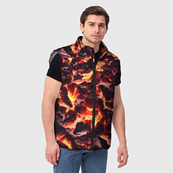 Мужской жилет Бурлящая лава, цвет: 3D-светло-серый — фото 2