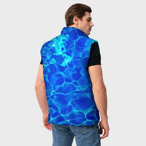 Мужской жилет Чистая вода океаны / 3D-Черный – фото 4
