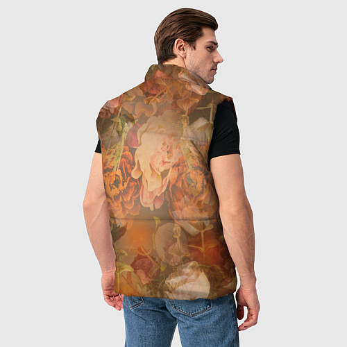 Мужской жилет Lil Peep розы / 3D-Черный – фото 4