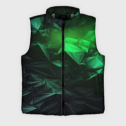 Мужской жилет Глубина зеленого абстракции