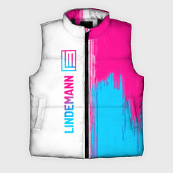 Мужской жилет Lindemann neon gradient style по-вертикали, цвет: 3D-черный