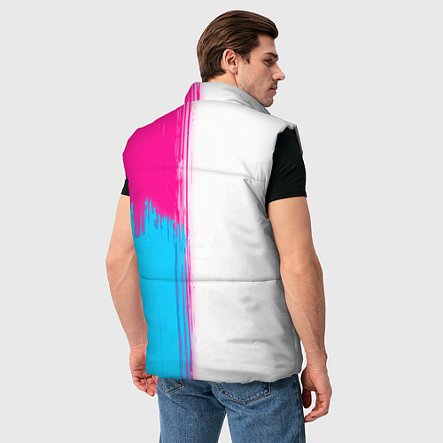 Мужской жилет Lindemann neon gradient style по-вертикали / 3D-Черный – фото 4