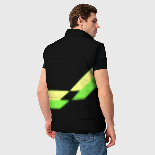 Мужской жилет Nissan logo brend auto / 3D-Черный – фото 4