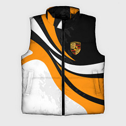 Мужской жилет Porsche - Оранжевая абстракция