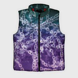 Мужской жилет Абстракция - ДНК цепочка, цвет: 3D-красный