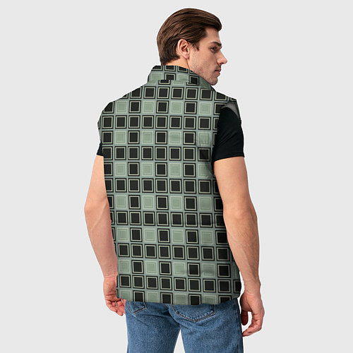 Мужской жилет Brick game - узор / 3D-Светло-серый – фото 4