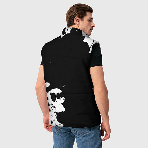 Мужской жилет Боулер из России и герб РФ вертикально / 3D-Черный – фото 4