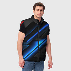 Мужской жилет Разрыв реальности синего, цвет: 3D-красный — фото 2