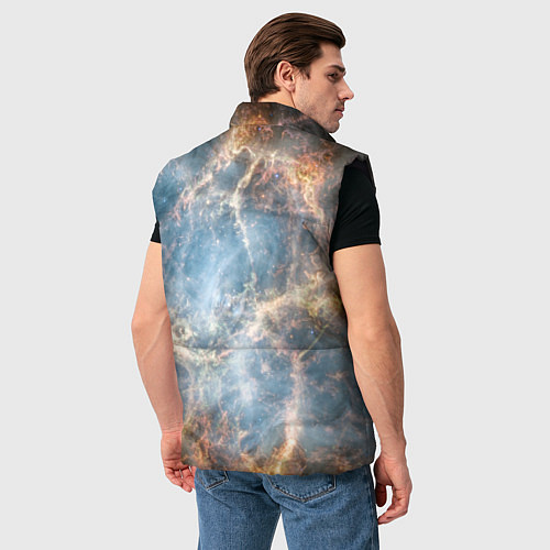 Мужской жилет Крабовидная туманность / 3D-Черный – фото 4