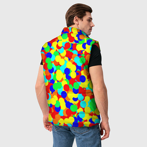Мужской жилет Шарики / 3D-Красный – фото 4