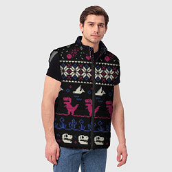 Мужской жилет Доисторический свитер, цвет: 3D-светло-серый — фото 2