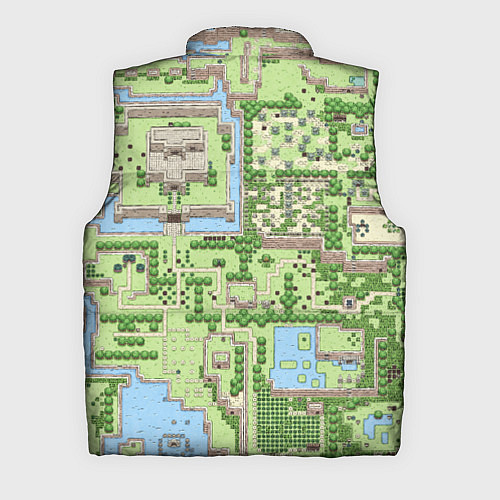 Мужской жилет Zelda: карта / 3D-Светло-серый – фото 2