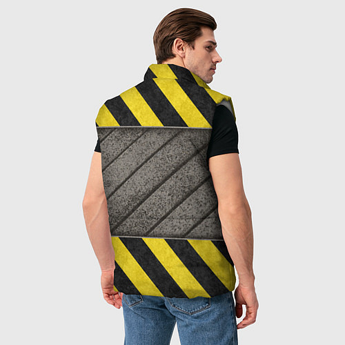 Мужской жилет Сталь и биологическая опасность / 3D-Светло-серый – фото 4