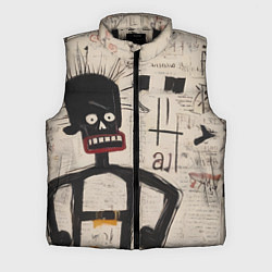 Мужской жилет Рисунок человека на бумаге, цвет: 3D-черный