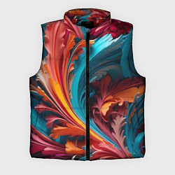 Мужской жилет Красивый яркий узорчик, цвет: 3D-красный