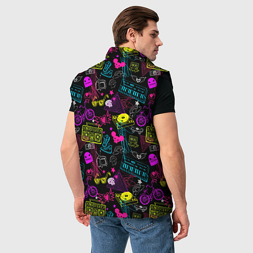 Мужской жилет Music sound / 3D-Черный – фото 4