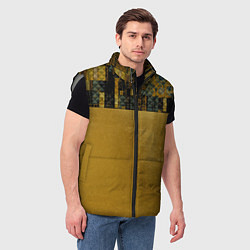 Мужской жилет Стёжка: золото Климта, цвет: 3D-светло-серый — фото 2