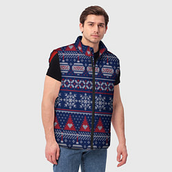 Мужской жилет New Years sweater, цвет: 3D-красный — фото 2