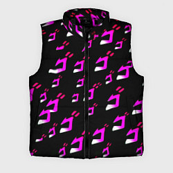 Мужской жилет JoJos Bizarre neon pattern logo, цвет: 3D-черный